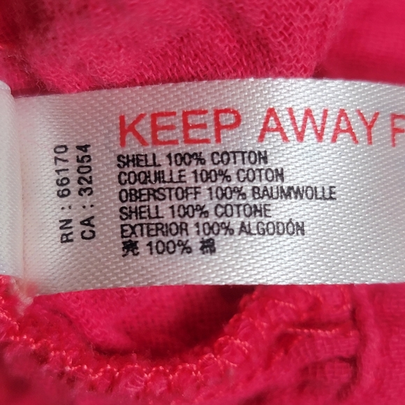 Anthropologie Weekdays Coral Cotton Jogger Style Pants with Button Hem, EUC, szM - Picture 8 of 10